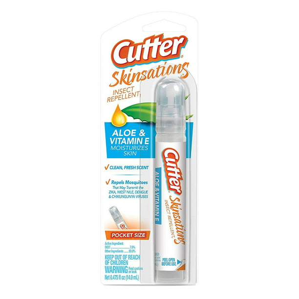 Cutter Skinsations Insect Repellent Mosquitoes Pen-Size Deet 0.475 Oz